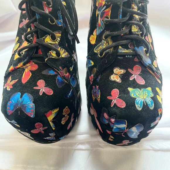JEFFREY CAMPBELL LITA BUTTERFLY PLATFORM HEELS - 9M - Picture 3 of 8